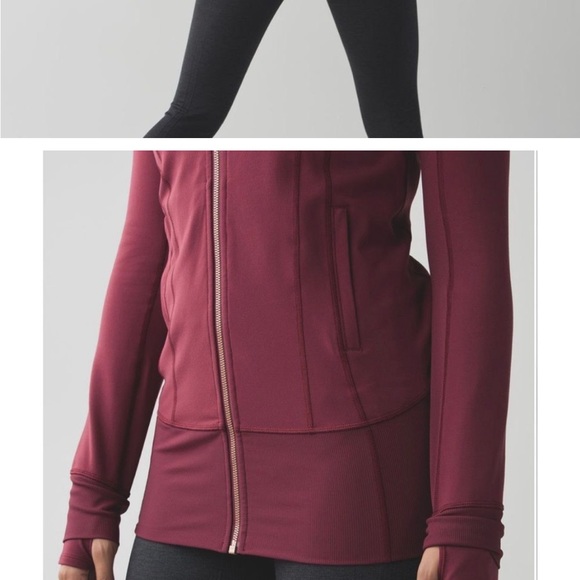 Lululemon daily practice jacket burgundy size 6 - Picture 3 of 8